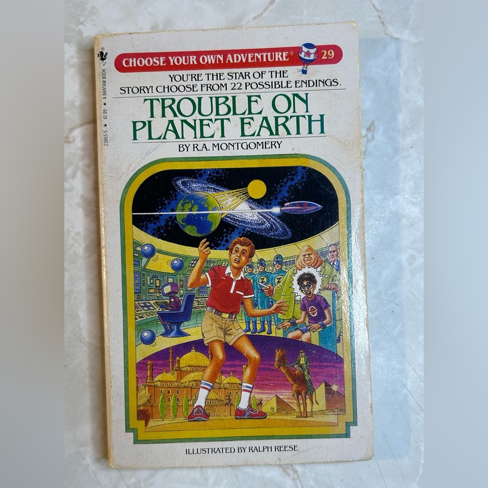 Trouble on planet earth - R.A.Montgomery (1984)